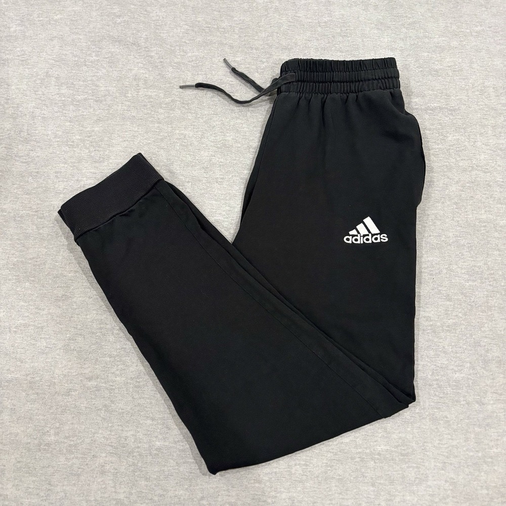 Adidas Mens Essentials Tapered Cuff Joggers Black Small GK9226 Sweatpants